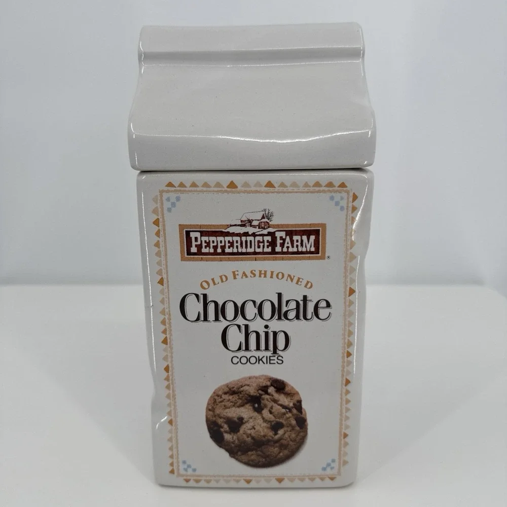 Vintage Pepperidge Farm Cookie Jar Chocolate Chip And Ginger‎ Man Cookie Jar USA